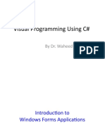 Visual Programming Using C#: by Dr. Waheed Anwar