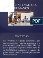Diapositiva 2 Vivencias y Valores Humanos
