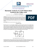 Harmonic Analysis of 1.5 KW Photovoltaic System in The Utility Grid