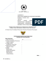 3. Lampiran II Salinan Pp Nomor 8 Tahun 2021 Format Isian Perubahan Pernyataan Pendirian Dan