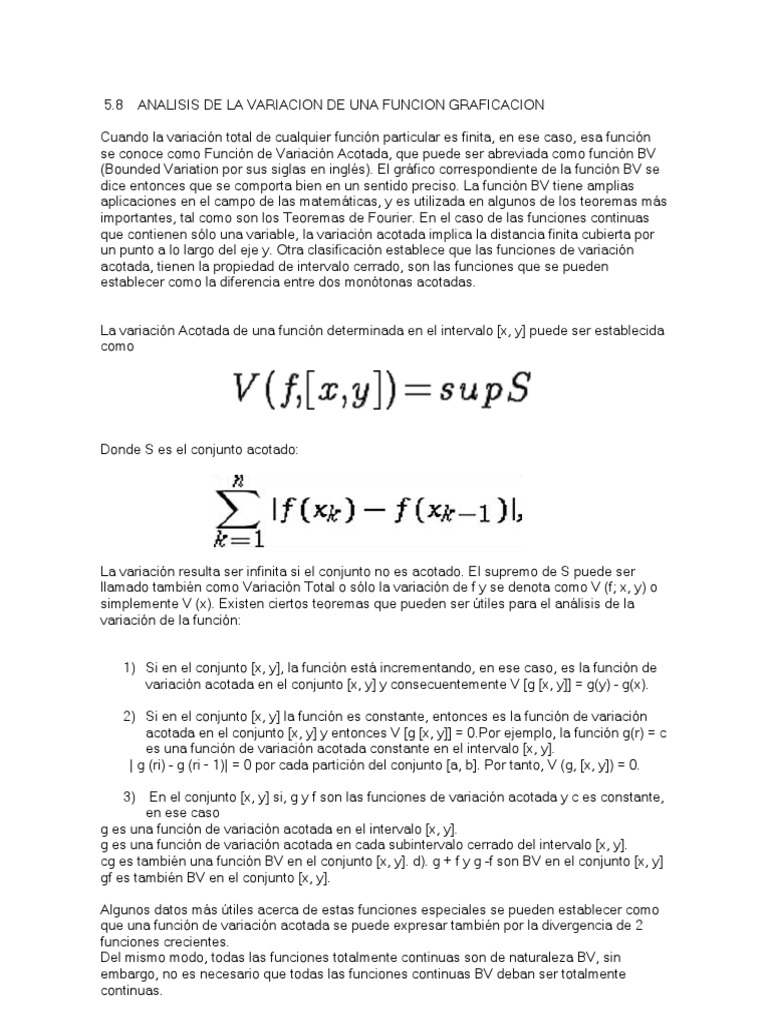 Analisis de La Variacion de Una Funcion Graficacion | PDF | Función ...