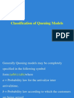 Classification of Queuing Models in Kendall's Notation