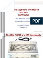 The PS/2 Keyboard and Mouse Interface: CSEE W4840