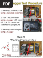 Megger Test Report Form