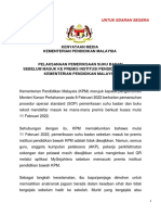 KM - KPM - Pelaksanaan Pemeriksaan Suhu Badan Sebelum Masuk Ke Premis Institusi Pendidikan Bawah Kementerian Pendidikan Malaysia
