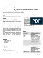 Determination of Ca, Mg, Fe, Al in cement by phototitration