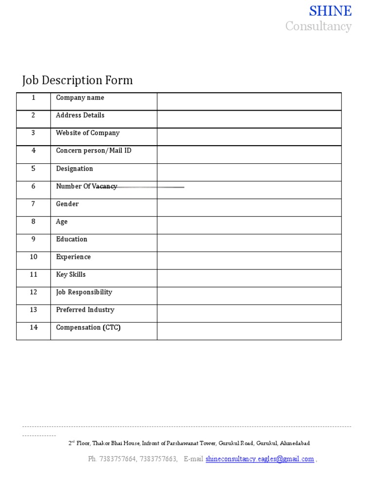 Job Description | PDF