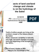 The Impacts of Land Use/land Cover Change and Climate Variability On The Hydrology of The Sahel