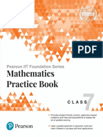 Pearson IIT Foundation Series Mathematics Practice Book First Edition Class 7