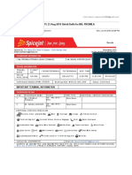 Spicejet Booking PNR X7Gsti: 23 Aug 2019 Shirdi-Delhi For Ms. Promila