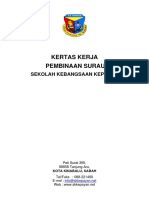 Kertas Kerja Waqaf Surau 2021