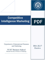 Competitive Intelligence Marketing: NUST Business School BBA 2K17 Elective