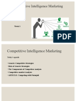 Competitive Intelligence Marketing: Week 3