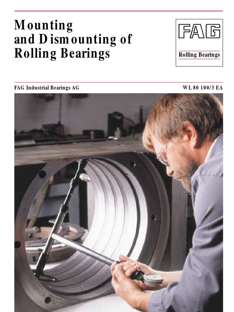 FAG Mounting and Dismounting of Rolling Bearings PDF Bearing