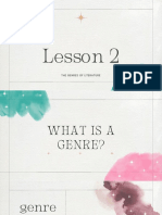 Lesson 2: The Genres of Literature