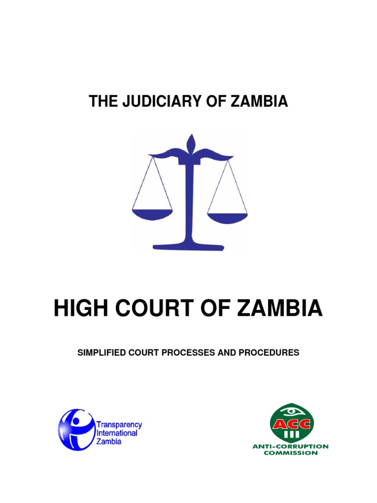 Simplified Guide to Court Processes and Procedures of the High Court of