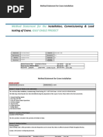 Method Statement For The, Gulf Eagle Project: Installation, Commissioning & Load Testing of Crane