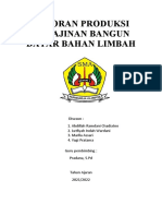 Laporan Produksi Kerajinan Bangun Datar Bahan Limbah