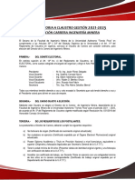 Convocatoria Claustro Director Ingeniería Minera