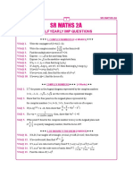 SR Maths 2A: Half Yearly Imp Questions