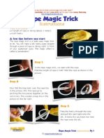Rope Magic Trick: Instructions