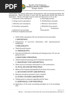 Isabela State University: MA 112 - Conceptual Framework & Accounting Standards - Chapter 1