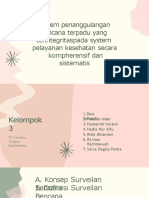 Sistem penanggulangan bencana terpadu yang terintegrasi pada sistem pelayanan kesehatan secara komprehensif dan sistematis