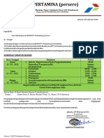 Surat Panggilan Tes Pt. Pertamina (Persero) Jakarta