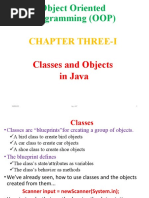 Chapter Three-I: Classes and Objects in Java