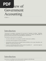 Overview of Government Accounting: Topic 1