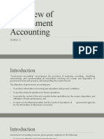 Overview of Government Accounting: Topic 1