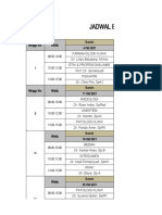 Jadwal Bimbingan Reguler