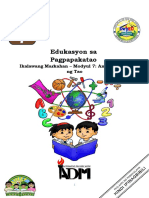 Edukasyon Sa Pagpapakatao: Ikalawang Markahan - Modyul 7: Ang Dignidad NG Tao