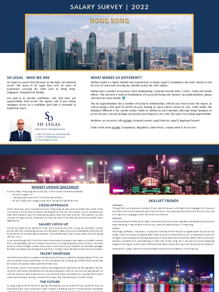 2022 Hong Kong Salary Survey Insights | PDF | Finance & Money ...
