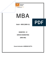 Lesson Plan - MBA-MM405