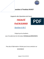 QCM Fiscalité Pr. ELMADI Section ABC - Institut AVAST
