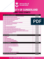 UoS Sunderland and London - S2 Starts