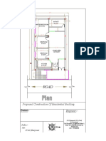 Plan Plan: Proposed Construction of Residential Building Engineer