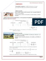 Proporcionalidad Compuesta y Porcentajes