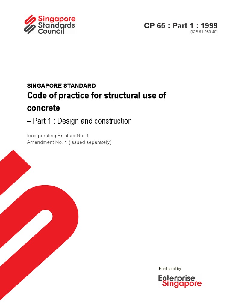 Singapore Standard CP 65: Concrete Design | PDF | Prestressed Concrete ...