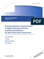Sparks Et Al. - 2014 - Assessing Written Communication in Higher Education Review and Recommendations For Next-Generation Assessment
