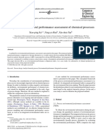 Integrated Environmental Performance Assessment of Chemical Processes