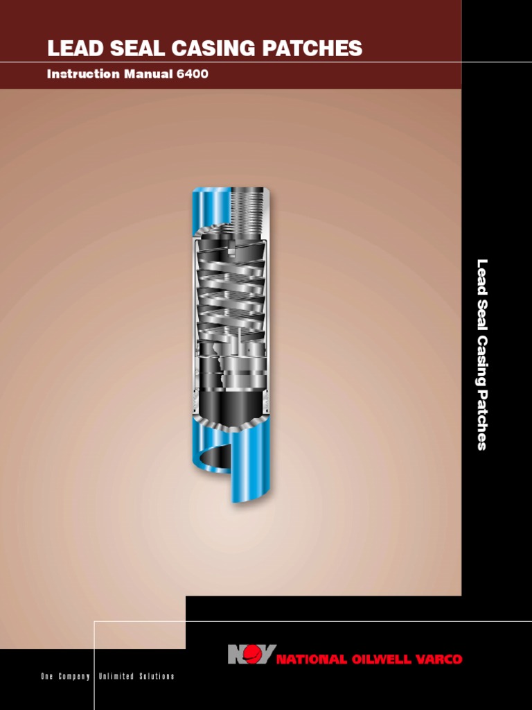 Lead Seal Casing Patches: Instruction Manual 6400 | PDF | Technology ...