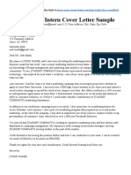 Marketing Intern Cover Letter Sample: Not Sure How To Start? Click The Link To