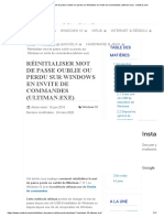 Réinitialiser Mot de Passe Oublie Ou Perdu Sur Windows en Invite de Commandes (Ultiman - Exe)