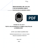 Analisis Quimico de Minerales, Rocas y Menas - Calderon Cruz - IF - 2018