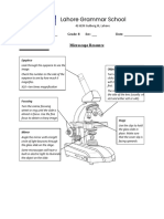 Lahore Grammar School: Microscope Resource