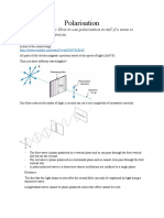 Polarisation: Learning Objectives: How To Use Polarisation To Tell If A Wave Is Longitudinal or Transverse