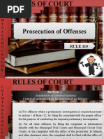 Prosecution of Offenses: RULE 110