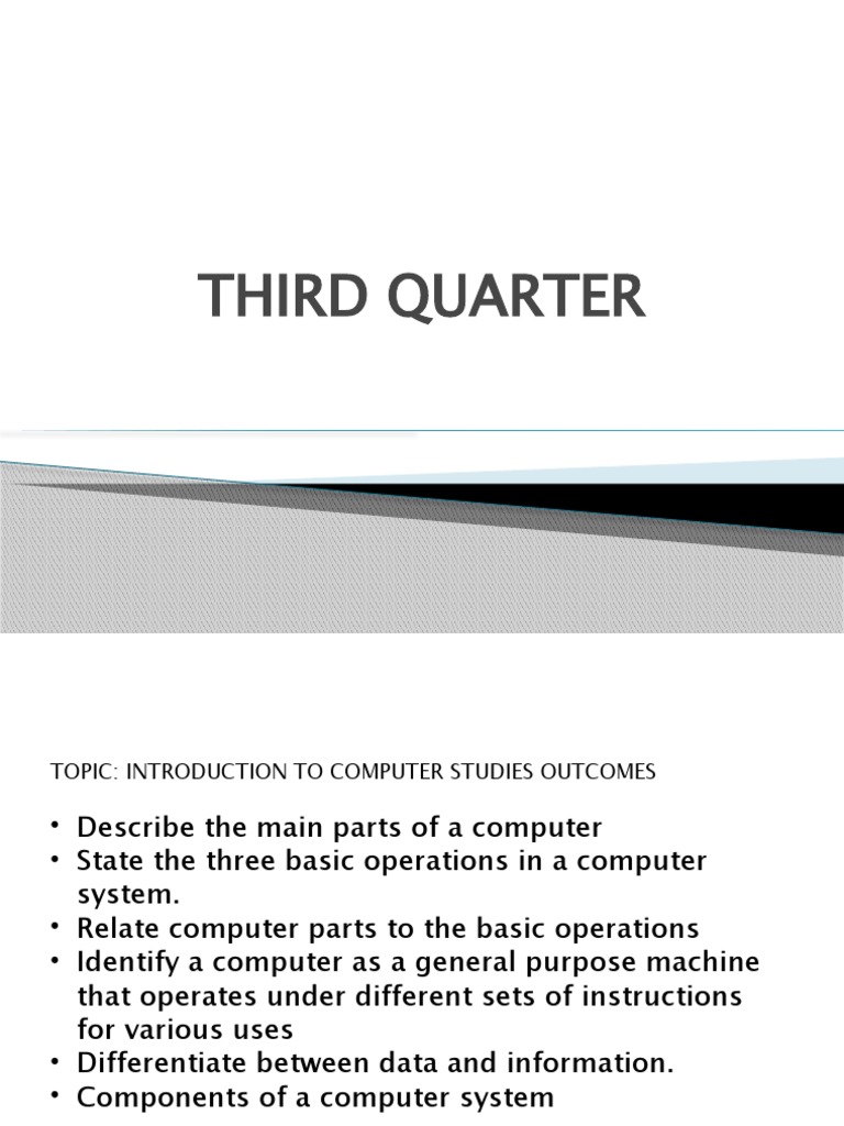 Intro to Computer Studies | PDF | Microsoft Power Point | Window ...